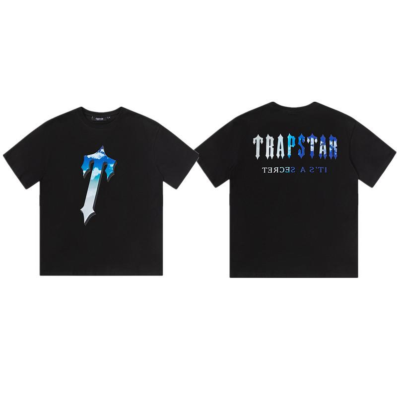 Cross-border new graffiti letter printing European and American street trendy brands loose and versatile casual men's and women's short-sleeved round