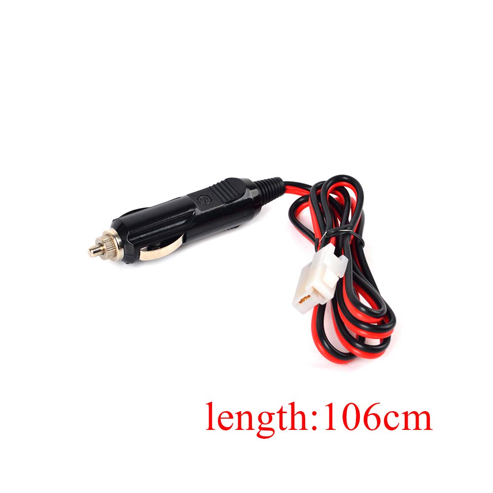DC12V Cigarette Lighter Power Cord Connector for Mobile Devices Compatible with T-type Icom, Yaesu, Etc.