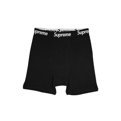 Боксеры Supreme x Hanes Черные