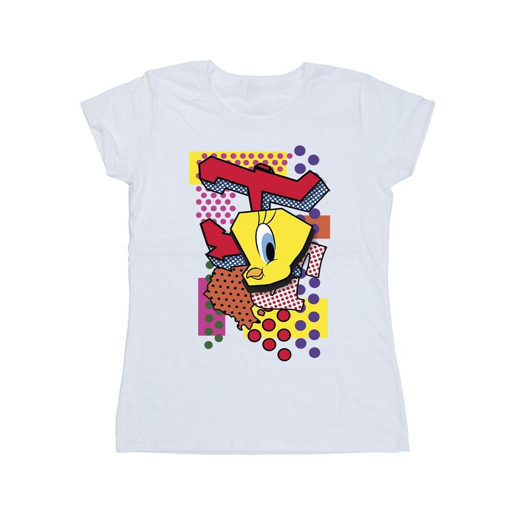 Looney Tunes Womens/Ladies Tweety Pop Art Cotton T-Shirt