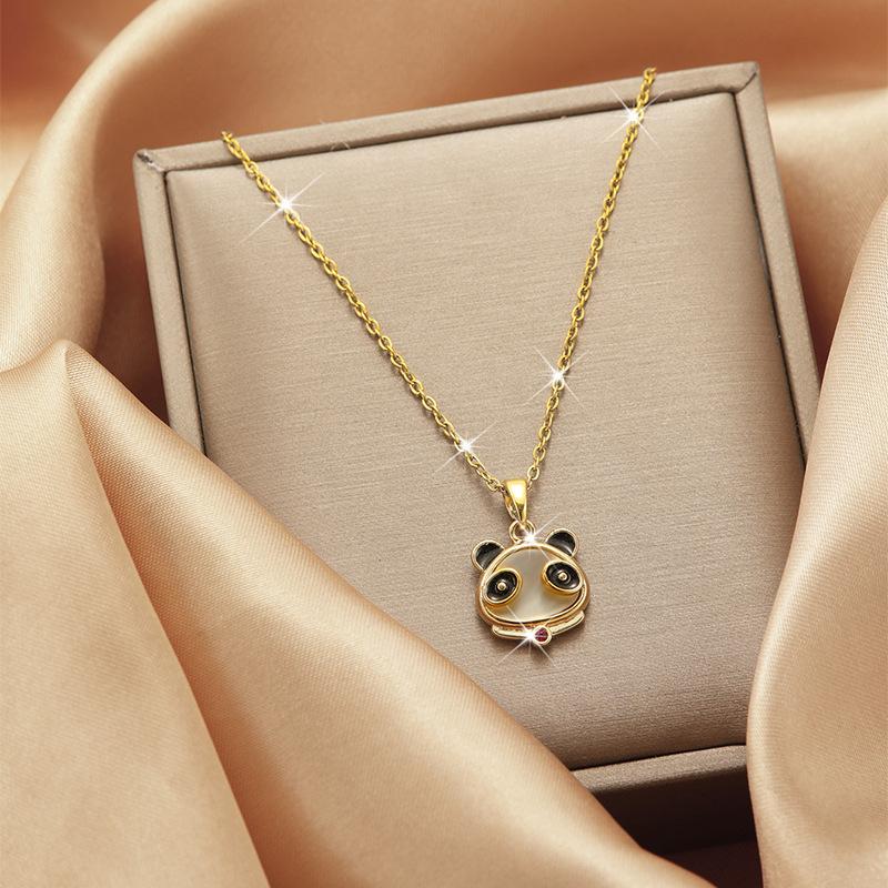 Luxury Shiny Stainless Steel 18k Gold Zircon Heart Butterfly Pendant Necklace Women Boutique Pearl Flower Leaf Necklace for Gift
