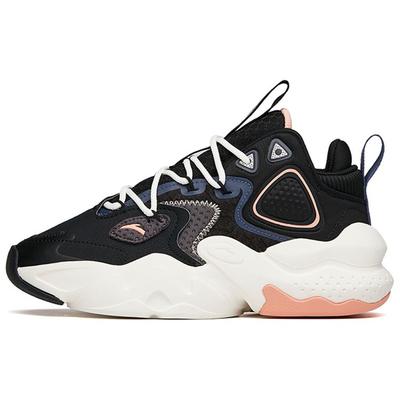 Dominator Weifeng Синтетическая кожа Ткань Нескользящая Износостойкая Увеличенная Высота Низкий Верх Папа Туфли Женские Кроссовки Черный Синий 122148080-4