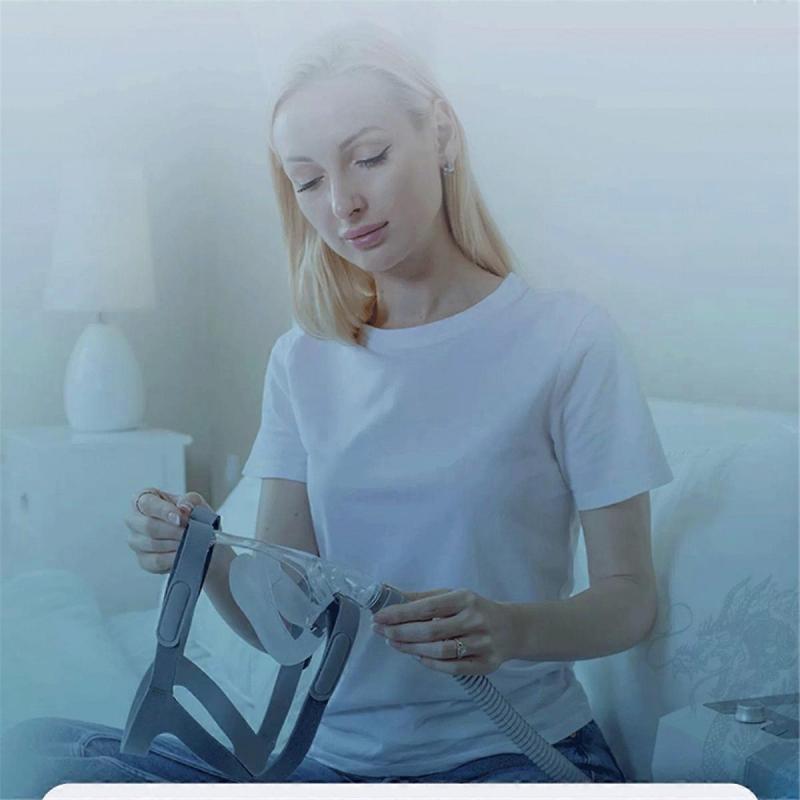 Full Face CPAP Masks with Headgear, Elbow/Swivel and Cushion, CPAP Supplies Suitable for Most Models of Machines