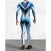 Halloween Men Mermaid Cosplay Jumpsuit Fish Scale Cyber Armor Bodysuit Steampunk Zentai Suit Carnival Party Show Cycling Catsuit