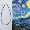 Starry Sky Designer'S Original Lapis Lazuli Crystal Beaded Fresh Literary And Simple Temperament Necklace Bracelet