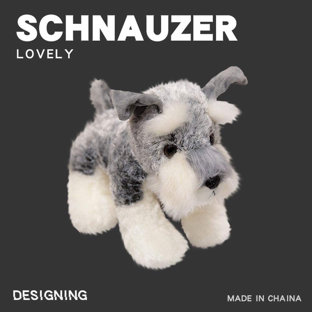 Симпатичная плюшевая игрушка-собака шнауцера, спящая кукла на день рождения, детская кукла, щенок, плюшевый щенок, держатель G2O7