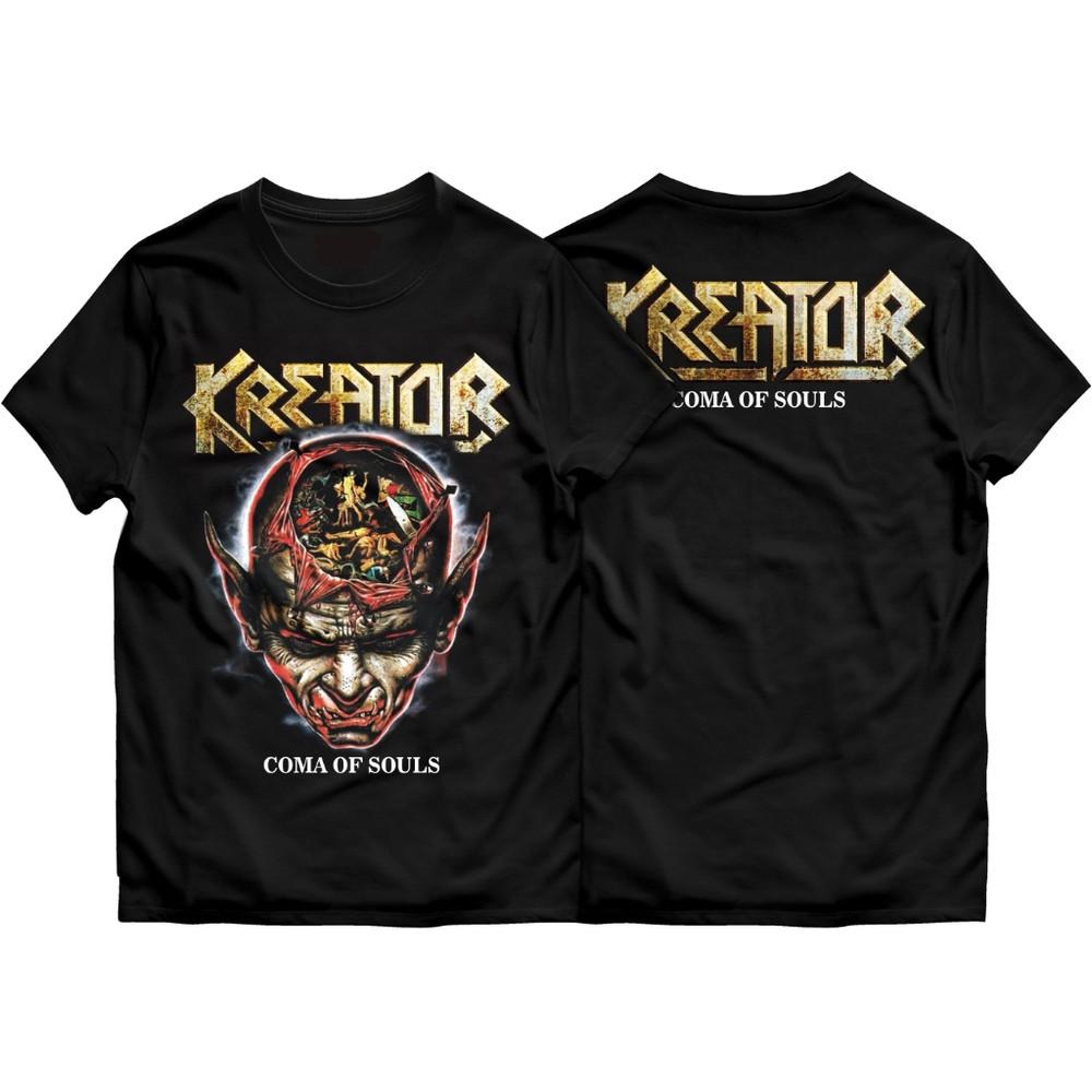 Коллекция KREATOR Футболка группы Coma Of Souls Черная Все размеры S-5XL KK333 Унисекс Футболка