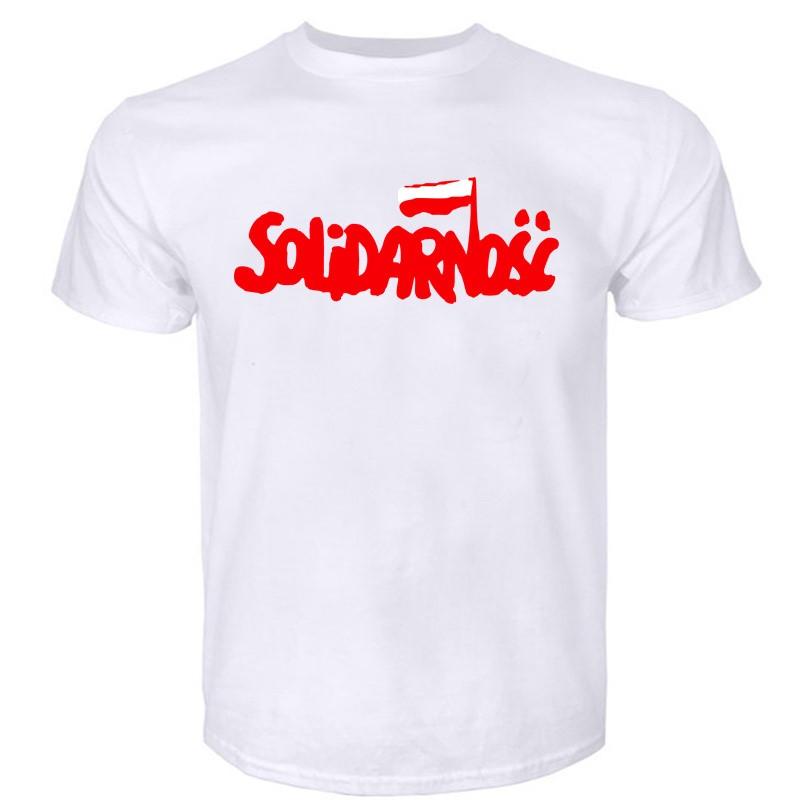 Solidarnosc Polish Solidarity Logo Men'S T-Shirt Black White S-5Xl Outdoor Wear Tee Shirt Summer T-shirt Man Top Tees Euro Size