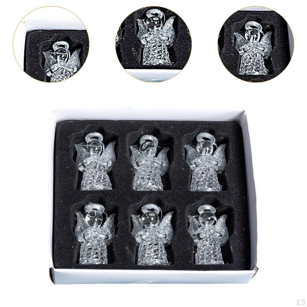 6 шт. подвесных украшений для рождественской елки для общежития, офиса, интерьера, зимы, Рождества, подвески