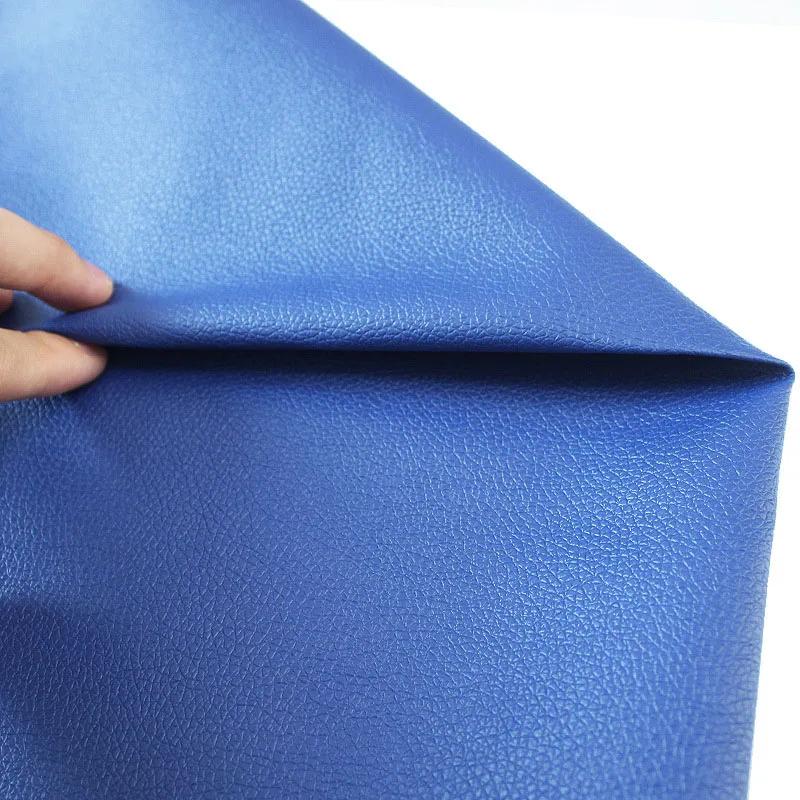 100x140cm Litchi PU Leatherette Faux Synthetic Leather Fabric for Sewing Bow Bag Brooches Sofa Car DIY Handwork Material Sheets