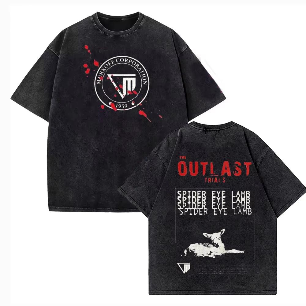 The Outlast Trials T Shirt Unisex Unisex Unisex Cotton Graphic Printed Short Sleeve Gothic Streetwear Tee Summer 2026 Hot Sale