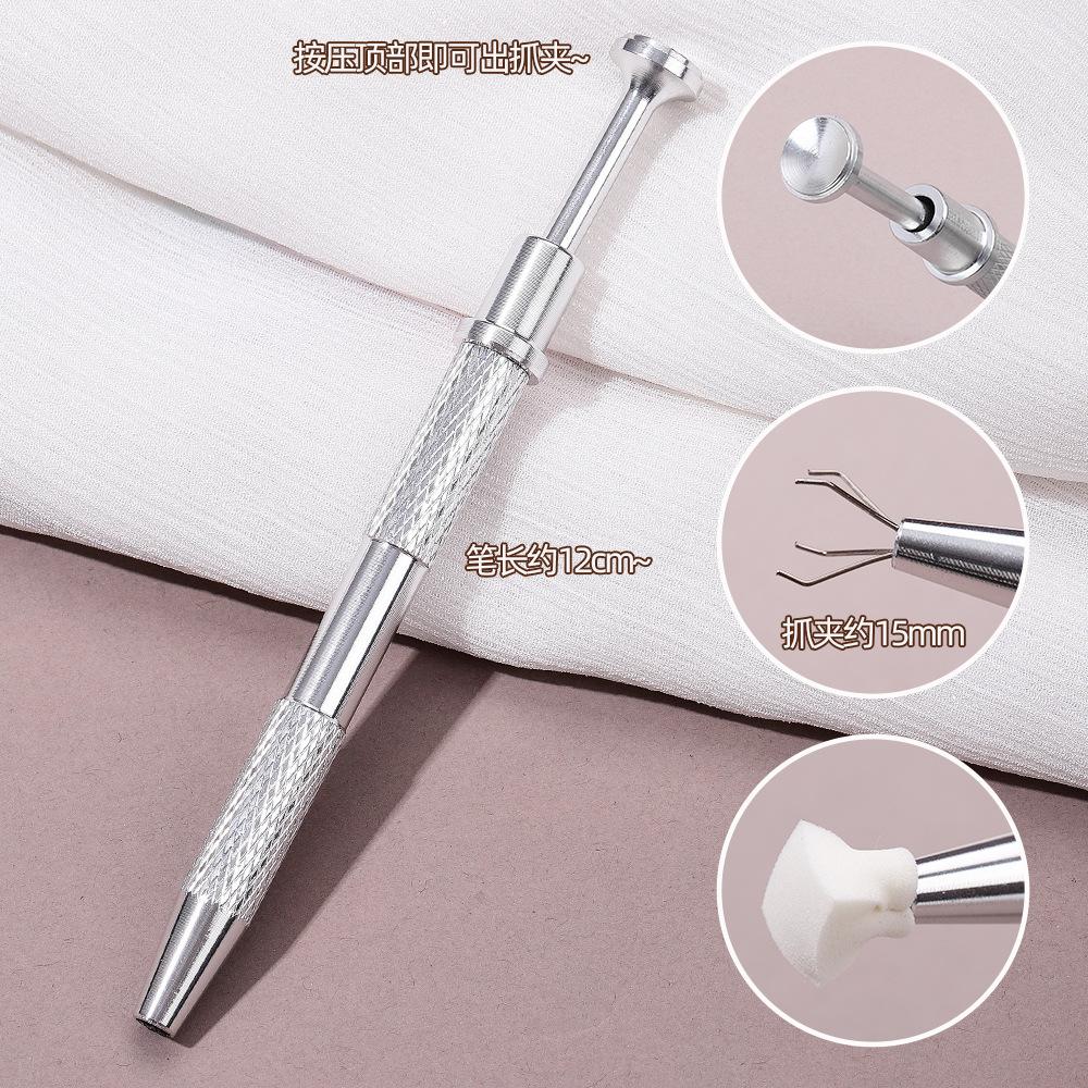 Nail Art 1Cm Mini Tofu Cubes Pat Glue Scratch Pen Tool Set Sponge Gradual Change Smudge Blush Small Square