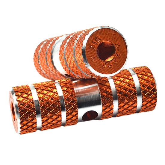 2Pcs Aluminum Alloy Bike Pegs Foot Pedals Backseat Stands Foot Rest Anti-Slip Stunt