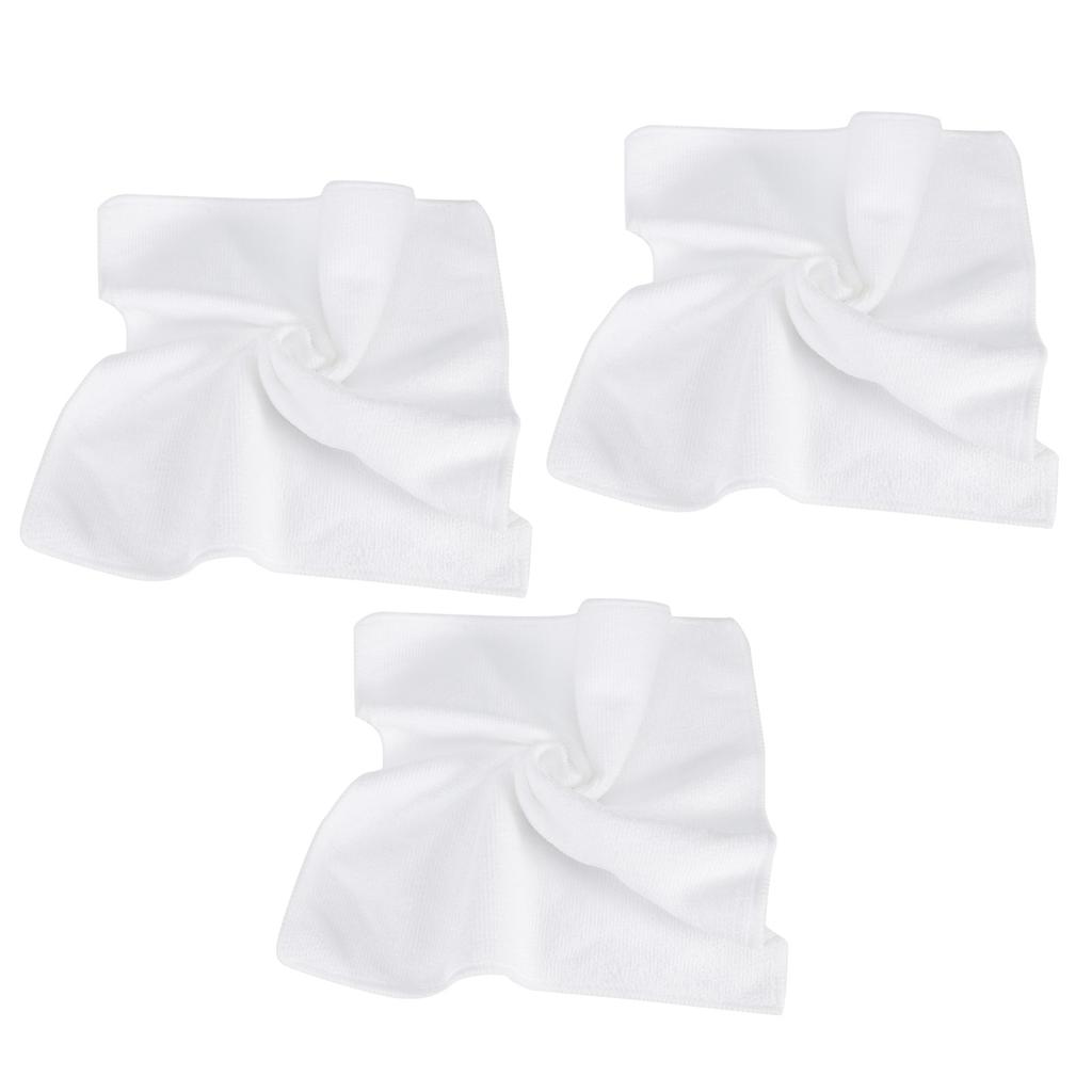10Pcs 30x30cm White Sport Towel Square Microfiber Absorbent Towel for Yoga Fitness
