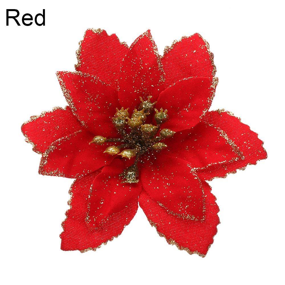 Gold Powder Artifical Christmas Tree Decorations Fake Flowers Christmas Flowers Home Xmas Ornaments