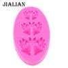 3 Hole Christmas Bells Mold Chocolate Candy Cookie Cake Mold Decorating Tools DIY Baking Fondant Silicone Mold