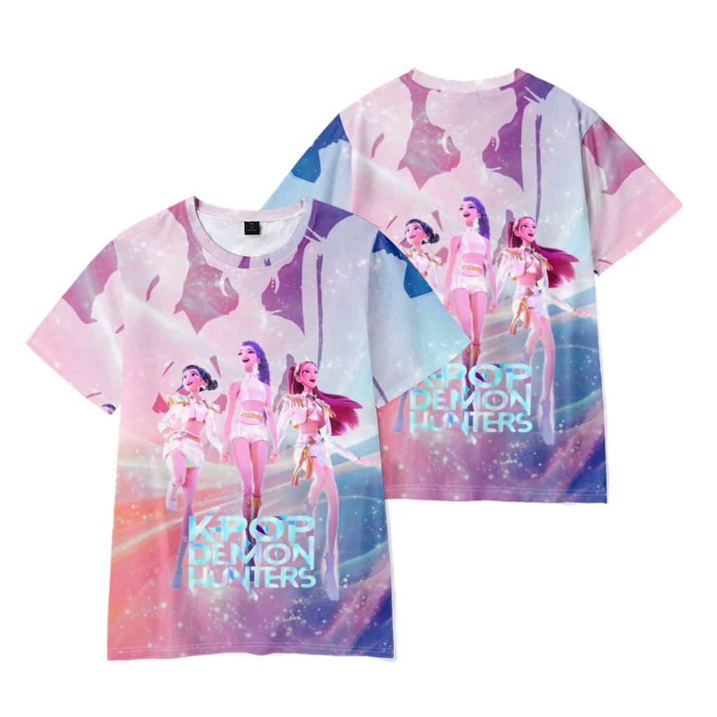 Children's Casual Fashionable Loose And Comfortable Printed Short Sleeved T-shirt Top