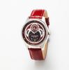 Madison New York Icarus Quartz 5 ATM Водонепроницаемые Красный Циферблат Теленок Красный Ремень Мужские MA011011-3