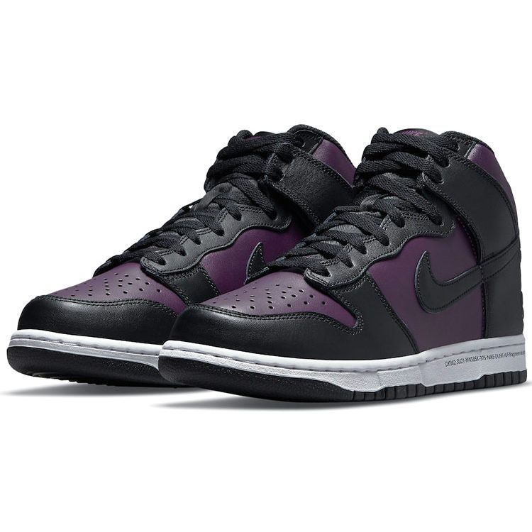 Fragment Design x Nike Dunk High Beijing Унисекс Кроссовки Фиолетовый Бордовый Черный DJ0382-600