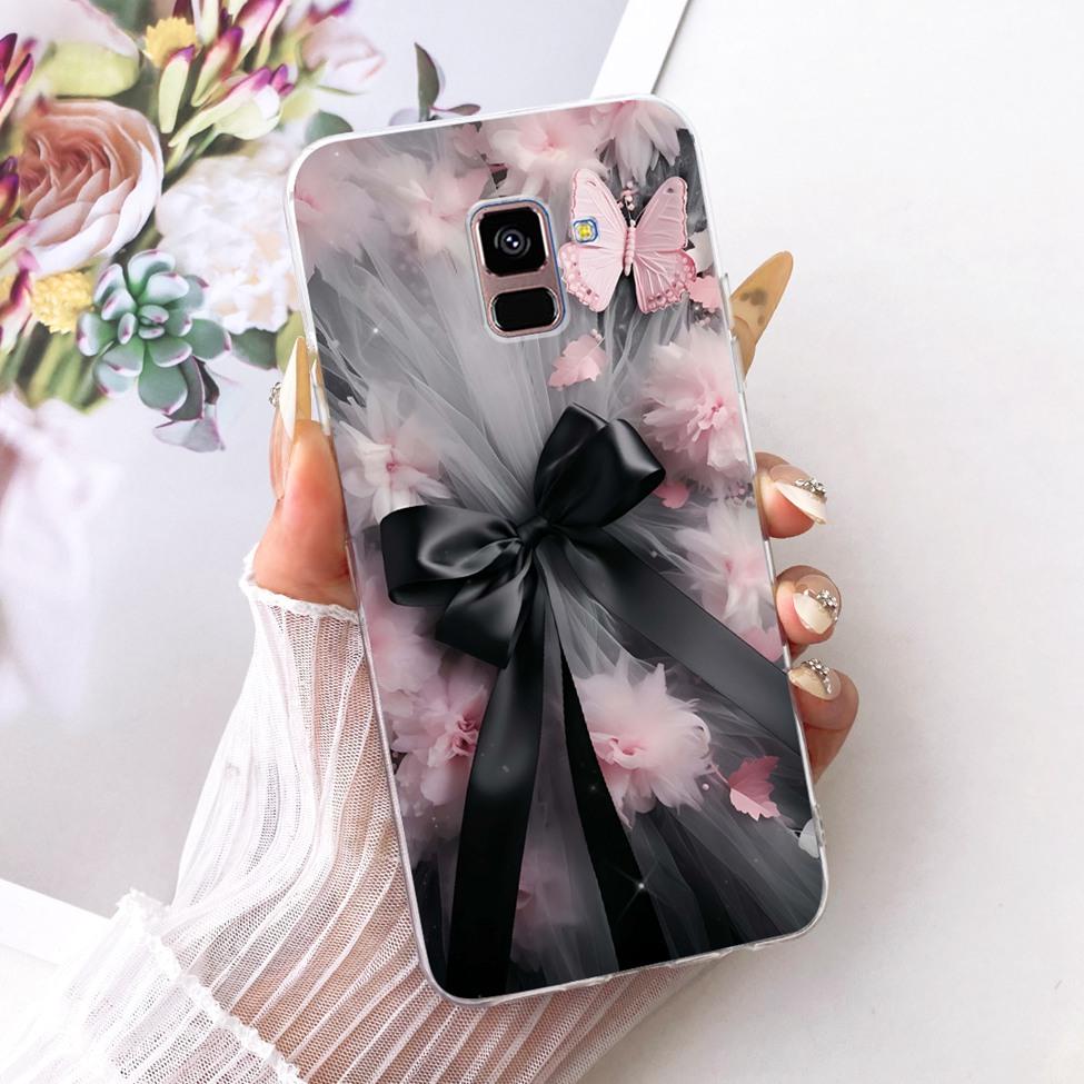 Прозрачный чехол для Samsung Galaxy A8 Plus 2018 SM-A730F Чехол для телефона Samsung A8 Plus 2018 Чехол Милый Модный Забавный Крутой Расписной