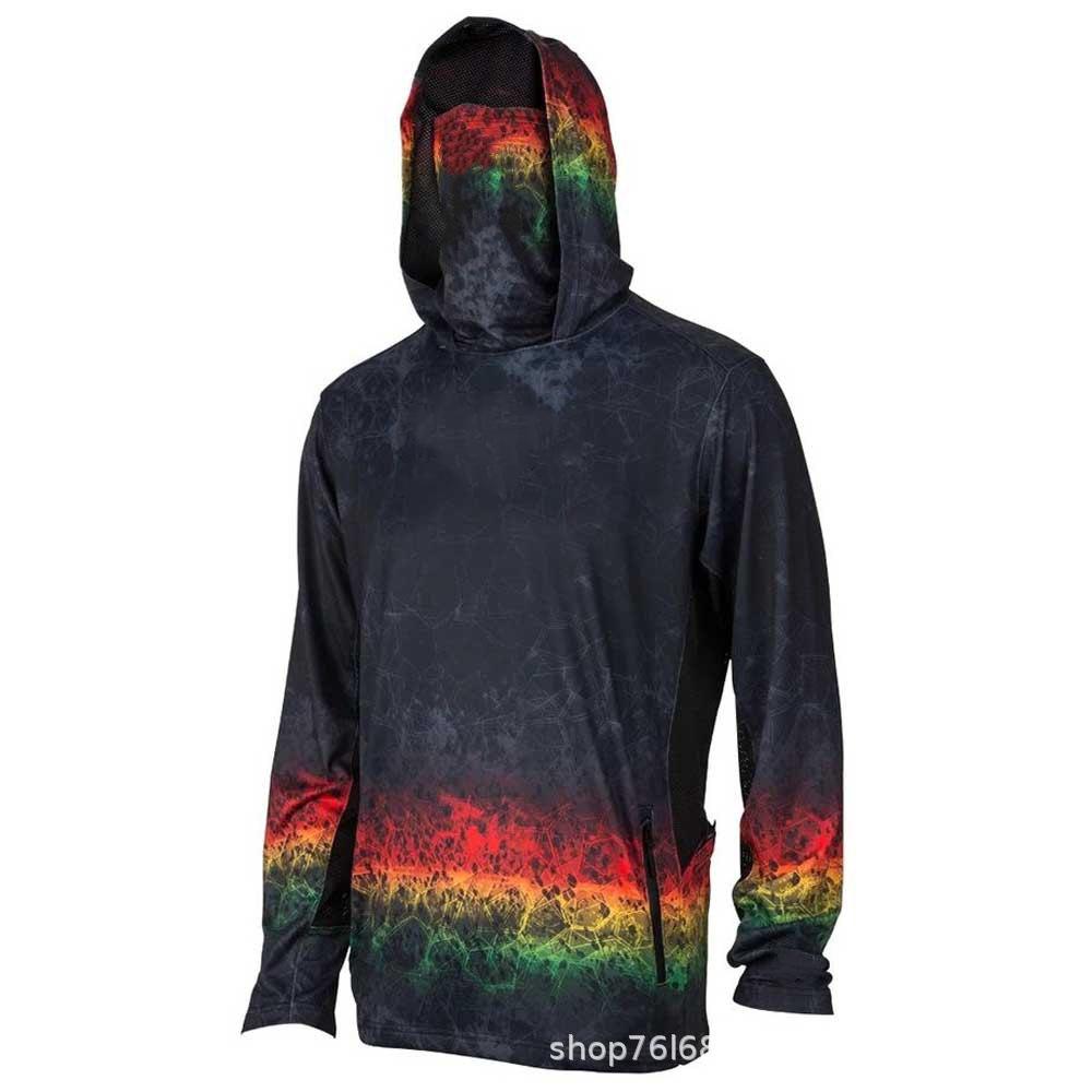 Fishing Suit Fly Fishing Luya Hoodie Summer Men's Long Sleeve Sunscreen Clothing Hood Mask Support Labeling