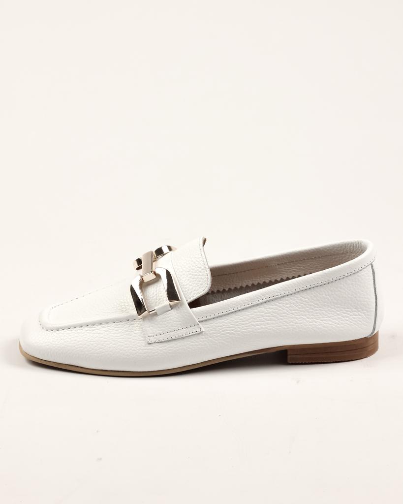 Лоферы Mario Muzi 866 36 Белые кожа