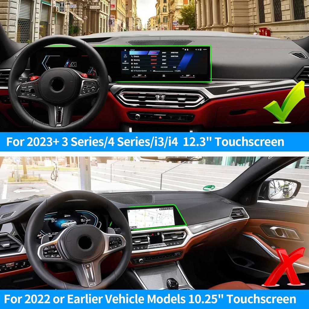 Compatible with Bmw 3 Series/4 Series/i3/i4 Dashboard Container 2023 2024 Rear Touch Screen,Dashboard Storage Box Tray Suitable 3 Series G20/4 Series