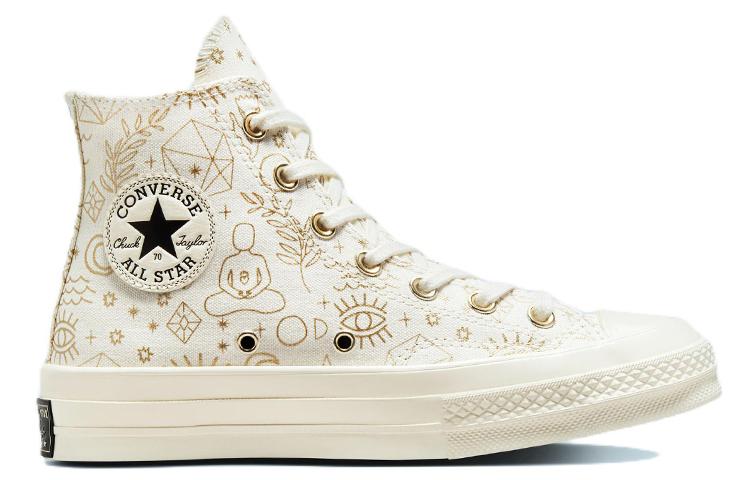 Women's Sneakers Converse Chuck Taylor All Star 70 Hi Elements Print Egret Gold (Women's)