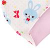 COLORFUL CANDY STYLE Bib for Neck Strap Baby Happy Bunny Friendly Bunny Dot with a pocket tissue pouch Girls, Type, Bib, Stylish, & (Polka White)