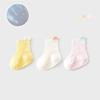 3pairs/lot RAISE 6 Colored Non-slip Baby Girl Sock Breathable Thin Infant Girl Cotton Socks Kids Mesh Socks Children's Socks Kit