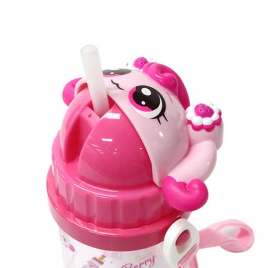 Reburn Sweet and Sour Catch Tinipping 3D Straw Strap Water Bottle, a Popular Character In Korea