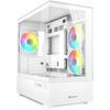 Корпус ПК - SHARKOON - MK6 RGB - Micro-ATX - Закаленное стекло - 3 120-мм RGB LED вентилятора