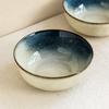 Специальная синяя керамическая миска с глазурью, меняющей цвет, Ретро салатница, Домашняя ресторанная посуда, Миска для овощей, Круглая миска для лапши, Миска для супа