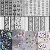 3D Soft Silicone Nail Ocean Mermaid Templates Nail Art Mold Goldfish Koi Buttonscarves Cartoon Template For Nail Diy Accessories