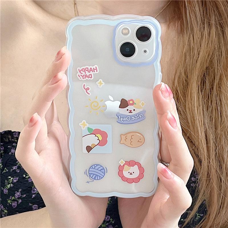 Zhitai Cartoon Wave Case for iPhone 15, 14 Pro Max, 13 Pro, 12/11