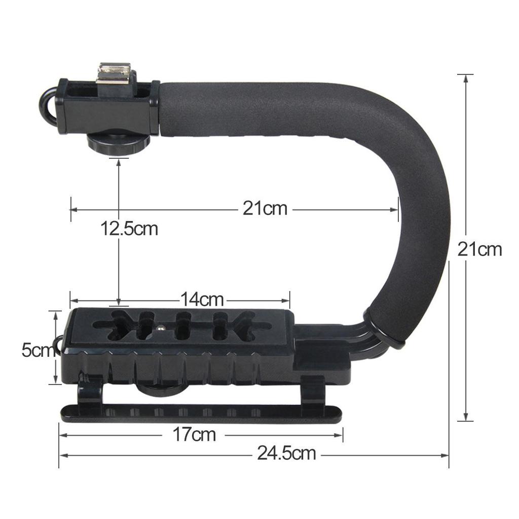 U-Shaped Camera Stabilizer for Low-Angle Handheld Video