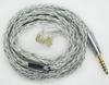 Single Crystal Copper Silver Plated Earphone Upgrade Cable 8 Core Chinese QDC Earphone Replacement Cable [JSHiFi-Zeus] QDC4.4mm Re-Cable 4.4mm