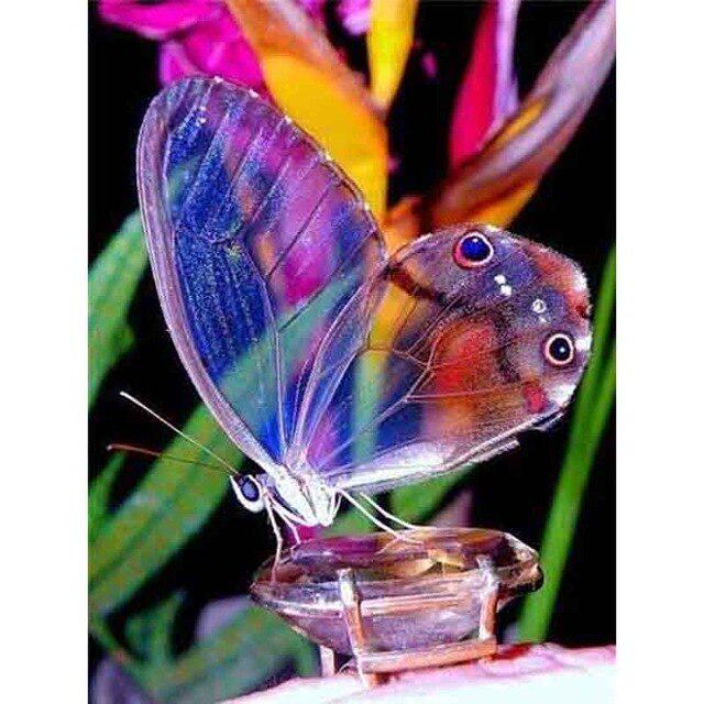 DIY Diamond Painting 5D Colourful Butterfly Full Round/Square Landscape Diamond Embroidery Rhinestone Picture Diamond Art Kit