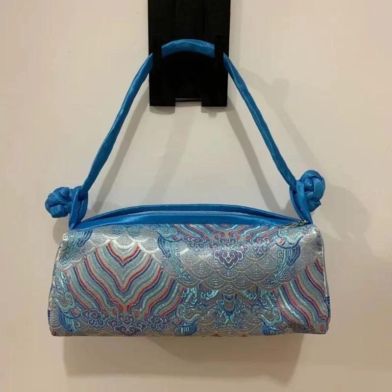 Модная роскошная китайская шелковая сумка женская сумочка японская ручная вышивка женские сумки-тоуты клатч