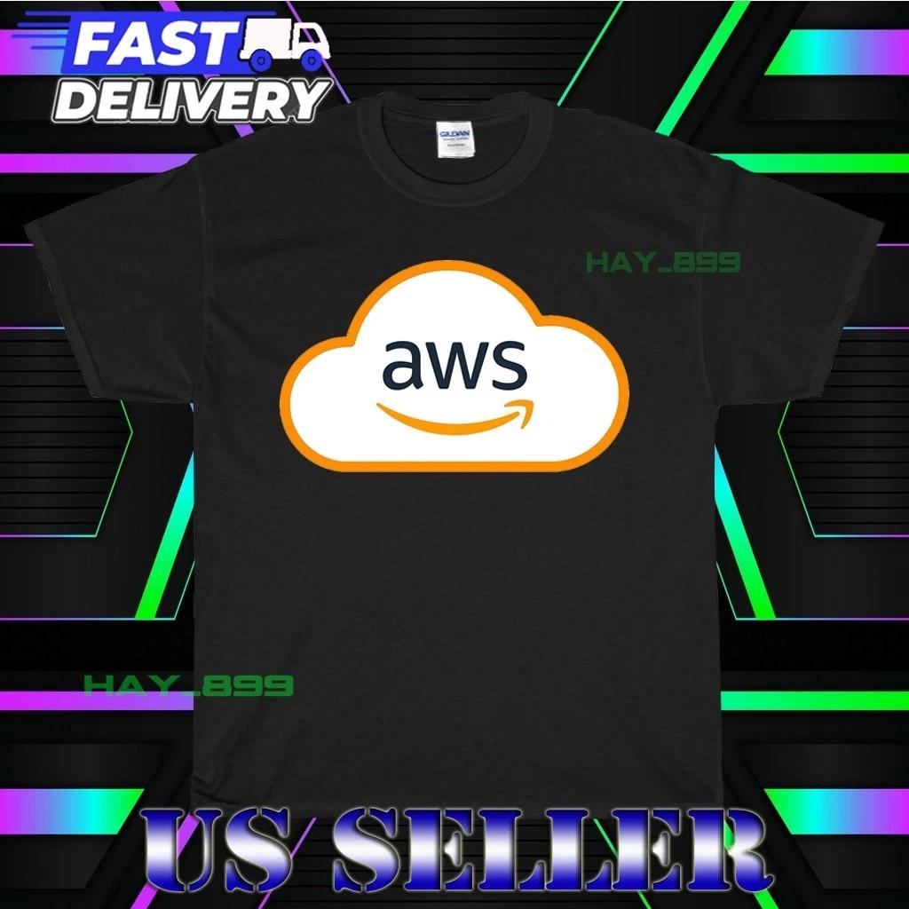 NEW SHIRT AWS LOGO T-Shirt FUNNY AMERICAN USA UNISEX SIZE S-5XL