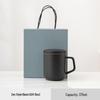 Chaxun Zen Black Ceramic Mug with Lid and Filter