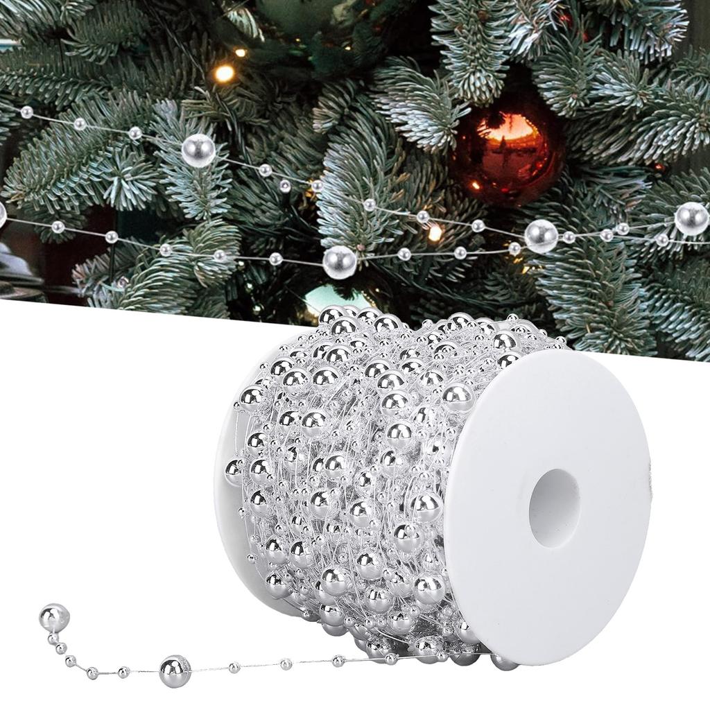 1 рулон жемчужных бусин, цепочка из искусственного жемчуга, отделочная нить для цветочного венка, свадебного букета, вечеринки