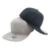 Custom Logo  6 Panel Snapback Hat Unisex Cotton Baseball Fitted Snapback Cap