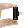 Двойной USB Type C для наушников Aux адаптер-разветвитель аудио разъем для зарядки