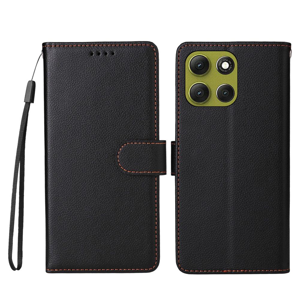 Чехол для Motorola Moto G86 Power 5G/G86 5G с блокировкой RFID, 3 слотами для карт, чехол для телефона из ПУ кожи с ремешком на запястье