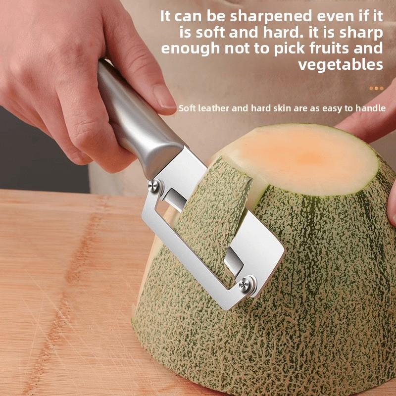 Овощечистка из нержавеющей стали Многофункциональный кухонный инструмент для моркови, картофеля и овощей с толстой кожурой