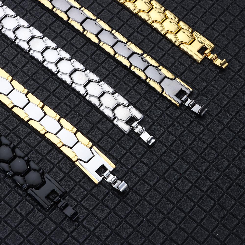 Acupoint Massage Treatment Hematite Magnetic Therapy Bracelet Energy Healing Detachable Bangle