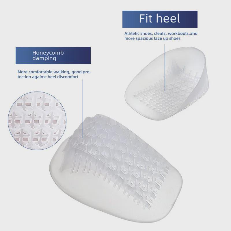 U-образные подпяточники SEBS, амортизирующие спортивные стельки с сотовой структурой для мужчин и женщин