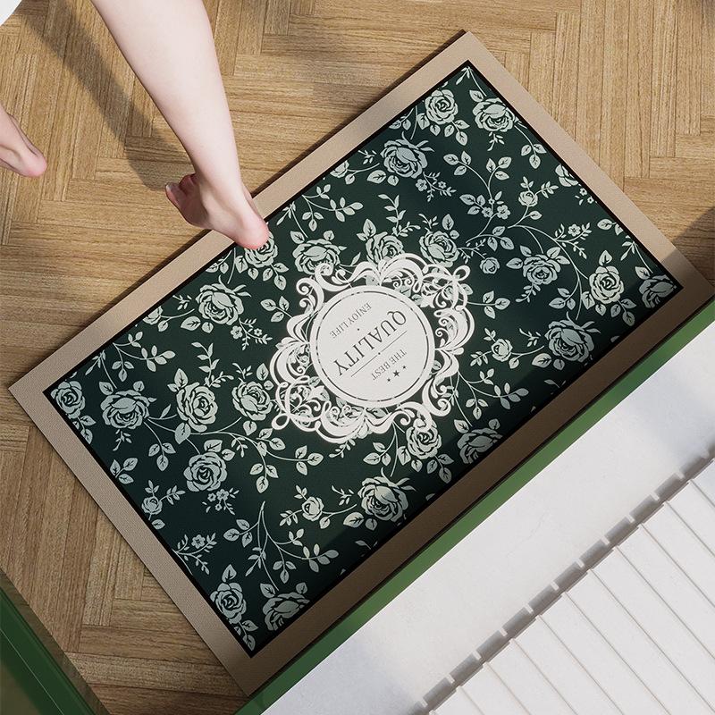 Ретро Американский Стиль Диатомовая Земля Коврик для Пола, Абсорбирующий Коврик для Двери Ванной Комнаты, Нескользящий Коврик для Ног для Входной Двери