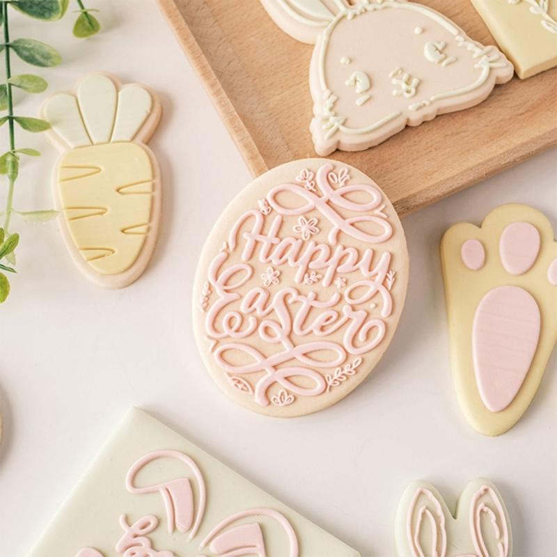 Пластиковая форма для печенья DIY Штампы для печенья Штамп для печенья Серия Пасха Штампы для печенья Кухонные DIY Аксессуары для выпечки